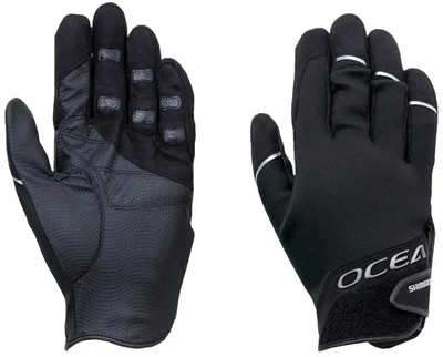 Перчатки Shimano 3D Stretch Chloroprene Gloves для зимней рыбалки, ветрозащитные, не промокают L Black