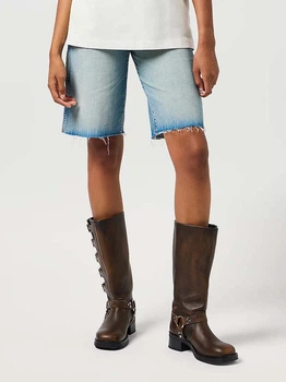 Джинсові шорти жіночі Wrangler 112362710 25 Блакитні (5401139256187)