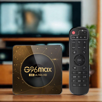 Смарт ТБ приставка з Bluetooth, WiFi G96max RK3528 8K медіаплеєр Андроїд / Android 13 4GB RAM + 32GB ROM, чорний (104172881)