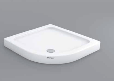 Поддон для душа акриловый Shower VIOLET SW-8011 100х100х18 см низкий полукруглый (C15350)
