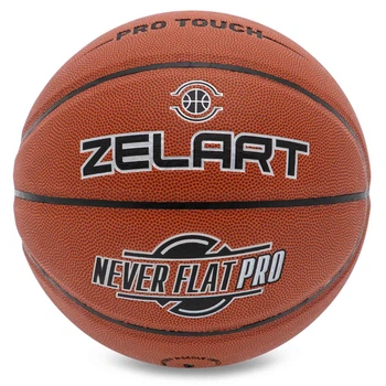 Мяч баскетбольный Zelart Never Flat Pro 4460 для зала (Indoor) размер 7