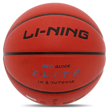 Баскетбольний м'яч №7 LI-NING ELITE Поліуретан для зали для вулиці помаранчевий LBQK947-2
