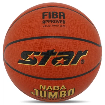 Баскетбольний м'яч №7 STAR NABA JUMBO FIBA ​​Поліуретан для зали для вулиці помаранчевий BB337