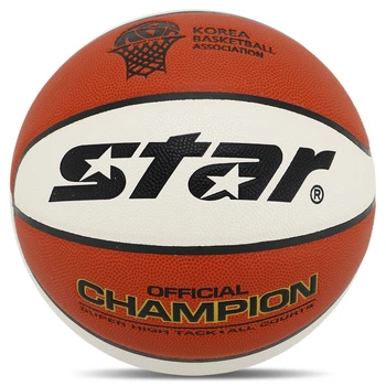 Баскетбольный мяч №6 STAR CHAMPION Полиуретан для зала для улицы оранжевый BB316-25