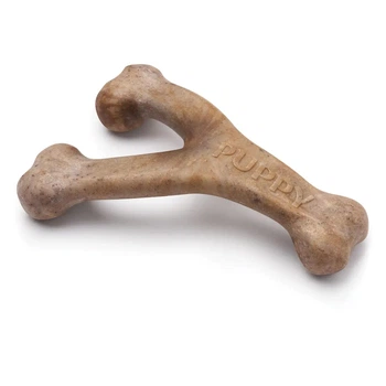 Benebone Puppy Wishbone Bacon іграшка для гризіння Важіль, зі смаком бекону, розмір SMALL, для цуценят вагою до 13 кг