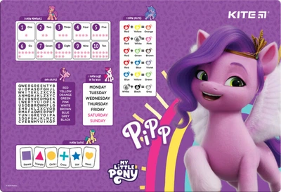 Покрытие на стол Kite Little Pony "Маленькие Пони" 500 мкм 42,5х29 см пластик (LP23-207)