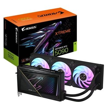 Видеокарта GF RTX 5090 32GB GDDR7 Aorus Xtreme Waterforce Gigabyte (GV-N5090AORUSX W-32GD)