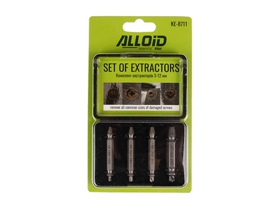Шпильковерт комплект екстракторів Alloid KE-8711 3-12 мм