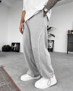 Чоловічі спортивні штани OVERSIZE S Сірі (GF-871)