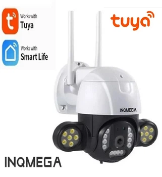Уличная WiFi камера видеонаблюдения INQMEGA ST-496-3M-TY, с прожектором ночного видения до 60 м, приложение Tuya Smart