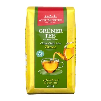 Чай зеленый Westminster Gruner Tee Zitrone с лимоном 250 г