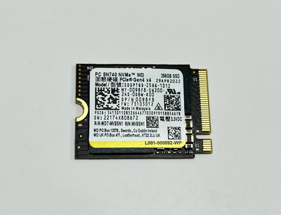 Western Digital PC SN740 NVMe™ SSD - 256 ГБ, M.2 2230
