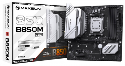 Материнская плата Maxsun Terminator b850m wifi (am5, b850, ddr5)