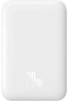 УМБ Baseus Magnetic Mini Wireless Fast Charge Power Bank 10000mAh 20W White (PPCX070002)