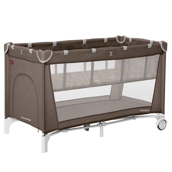 Манеж игровой детский CARRELLO Piccolo+ CRL-18102 Chocolate Brown Коричневый