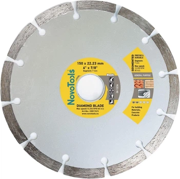 Алмазный диск NovoTools Basic DBB150/S 150х7х22,23 мм Сегмент