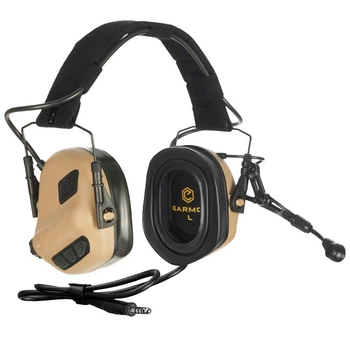 Активные наушники для стрельбы Earmor M32 Plus NRR 22 (Койот)