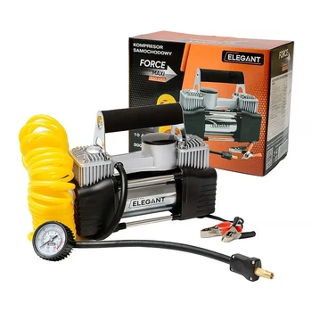 Автомобильный Компрессор Force 100 093 MAXI 12v/14А/90л/2ц/7мшл/клемы