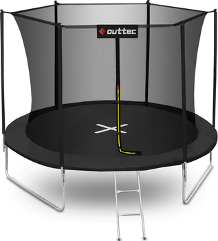 Батут OUTTEC Inside Net з внутрішньою сіткою 12 футів 374 см чорний
