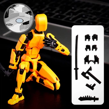 Подвижная фигурка Cyber Doll Желтый с магнитами