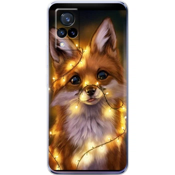 Силиконовый чехол BoxFace Vivo V21 Різдвяна лисичка (43146-up2399)