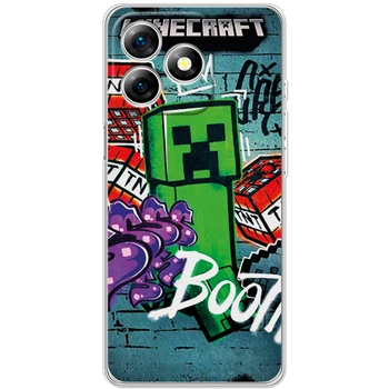 Силиконовый чехол BoxFace Ulefone Note 18 Pro Minecraft Graffiti (65171-up2542)