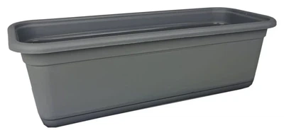 Балконный ящик для цветов Form-Plastic Venus ECO прямоугольный 4,3 л 16 х 13 х 40 см, Цвет Антрацит
