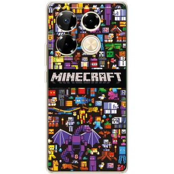 Силиконовый чехол BoxFace Infinix Note 40 Pro Minecraft Mobbery (59203-up2539)