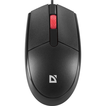 Проводная бесшумная мышка Defender Delta MM-523 3кн 1000dpi Black (52523)
