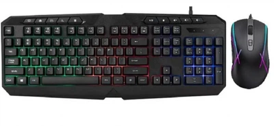 Комплект: клавиатура и мишка с RGB подсветкой UKC SW-9541 Черный