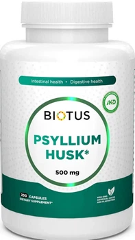 Подорожник псиллиум Biotus Psyllium Husk 200 капсул в упаковке (ARE-573700)