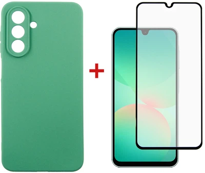 Комплект чехол для смартфона + стекло DENGOS Soft для Samsung Galaxy A26 Mint (DG-KM-139)