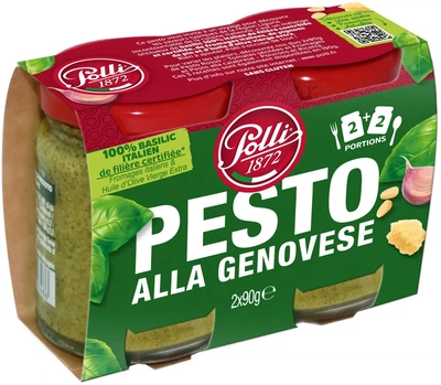 Упаковка соуса Pesto POLLI Alla genovese 90 г х 2 шт (8001310003448)