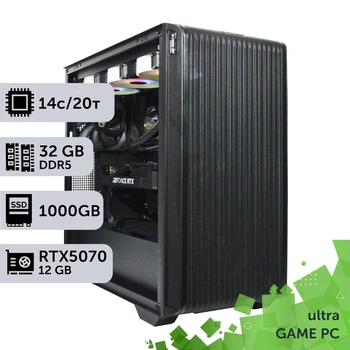 Игровой компьютер GamePC Ultra #468 Core i5 14600K/32 GB/SSD 1TB/GeForce RTX 5070 12GB сборка для киберспорта современных игр стрима