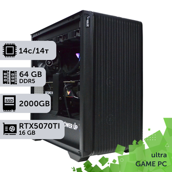 Игровой компьютер GamePC Ultra #434 Core Ultra 5 245KF/64 GB/SSD 2TB/GeForce RTX 5070Ti 16GB сборка для киберспорта современных игр стрима