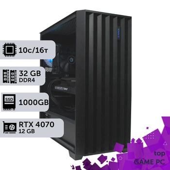 Игровой компьютер GamePC TOP #452 Core i5 14400F/32 GB/SSD 1TB/GeForce RTX 4070 12GB сборка для киберспорта современных игр стрима