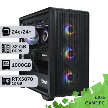 Игровой компьютер GamePC Ultra #482 Core Ultra 9 285K/32 GB/SSD 1TB/GeForce RTX 5070 12GB сборка для киберспорта современных игр стрима