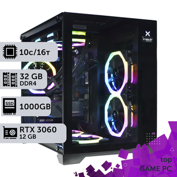Игровой компьютер GamePC TOP #448 Core i5 14400F/32 GB/SSD 1TB/GeForce RTX 3060 12GB сборка для киберспорта современных игр стрима
