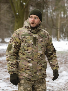 Куртка зимняя Бушлат Undolini Мультикам, размер 54 (2XL)