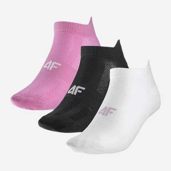 Набір жіночих шкарпеток коротких 4F Socks Cas F194 4FAW23USOCF194-93S 39-42 3 пари Різнокольоровий (5904698391301)