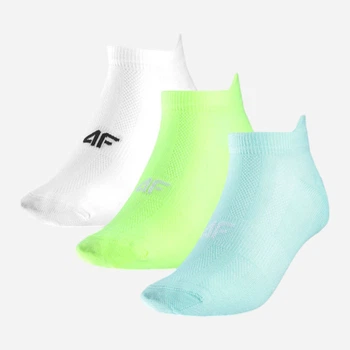 Набір жіночих шкарпеток коротких 4F Socks Cas F194 4FAW23USOCF194-96S 35-38 3 пари Різнокольоровий (5904698391288)