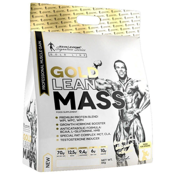 Гейнер Kevin Levrone Gold Line Gold Lean Mass, 6 кг - Шоколад