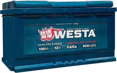 Автомобильный аккумулятор Westa 6CT-100 А (0)