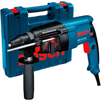 Сетевой перфоратор Bosch GBH 2-26 DRE Professional (SDS+, 800 Вт, 2.7 Дж) + кейс (25403)