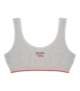Подростковый топ с надписью Sweet Lady на широких бретельках - Donella - 6071PB30 - 152-158 см - Светло-серый