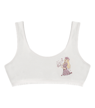 Подростковый топ с надписью Babe Girl на широких бретельках - Donella - 6071PB15 - 158-164 см - Молочный
