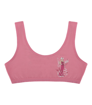 Подростковый топ с надписью Babe Girl на широких бретельках - Donella - 6071PB15 - 158-164 см - Светло-красный