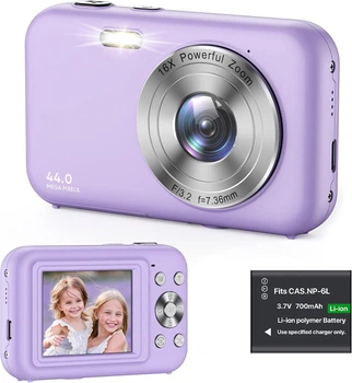 Фотоаппарат AOREGRE DC406 44Мп / CMOS / Full HD 30 fps / 16Х зум / Фиолетовый Б/В