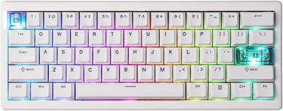 Клавиатура CIDOO QK61 V2 WHITE Беспроводная Механическая RGB Подсветка С Поддержкой HOT-SWAP