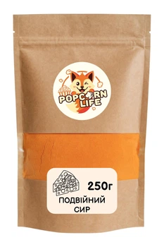 Подвійний сир добавка, приправа для попкорну та снеків Popcorn Life 250г